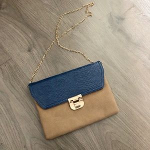 Purse/ large clutch/ crossbody- vegan certified